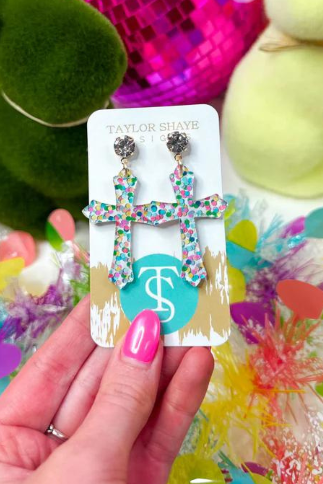 "Grace" Cross Earrings