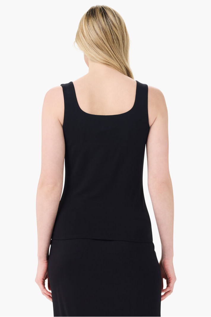 Sleek Jersey Split Neck Tank