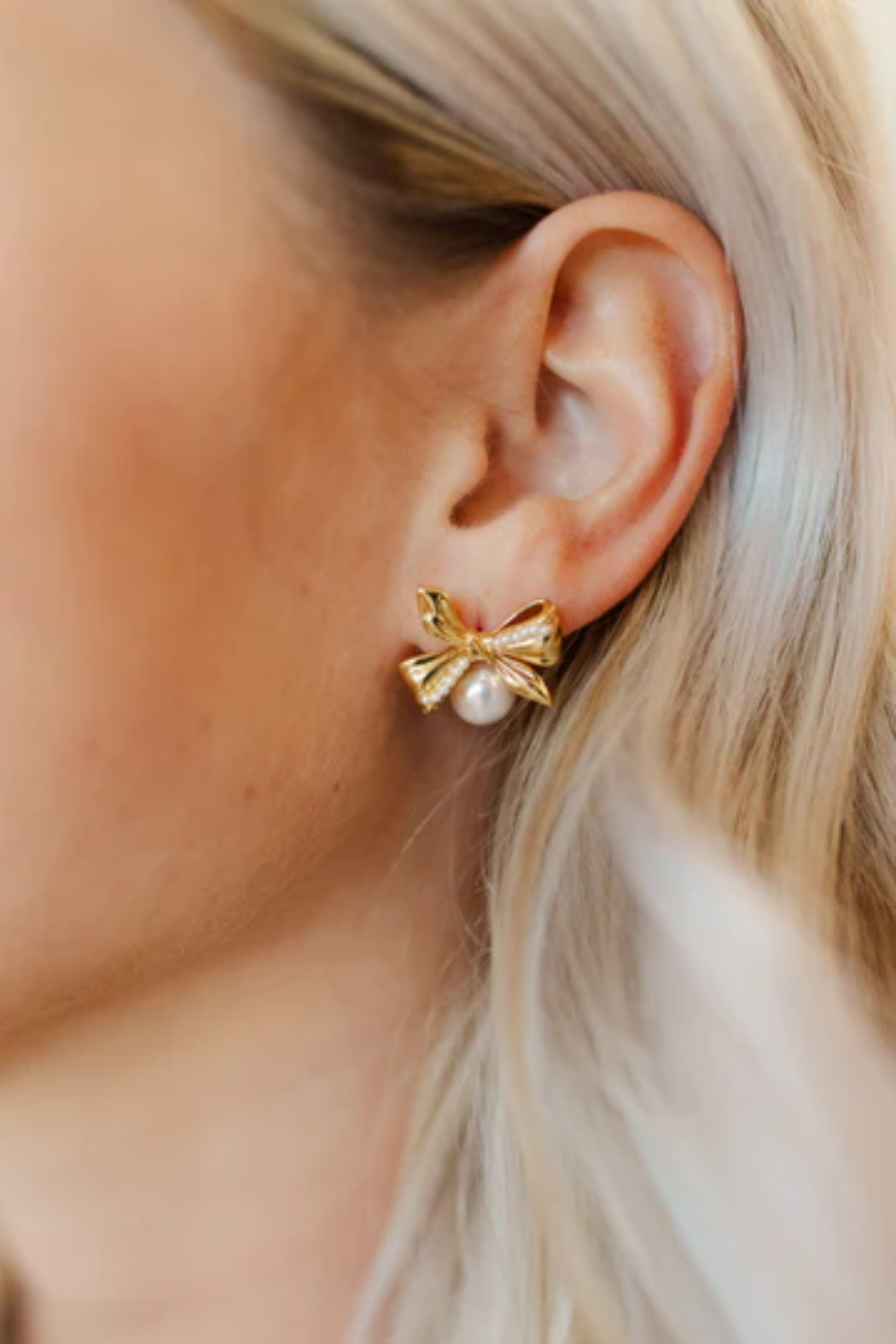 "Lennox" Bow Stud Earrings