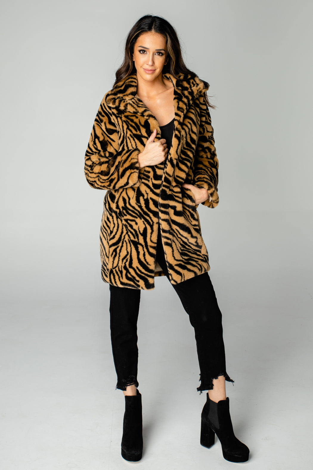 "Faye" Tiger Coat