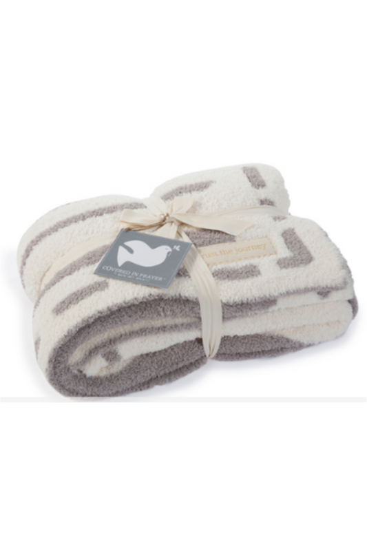 "CIP STRIPE" ADULT BLANKET-TRUST THE JOURNEY