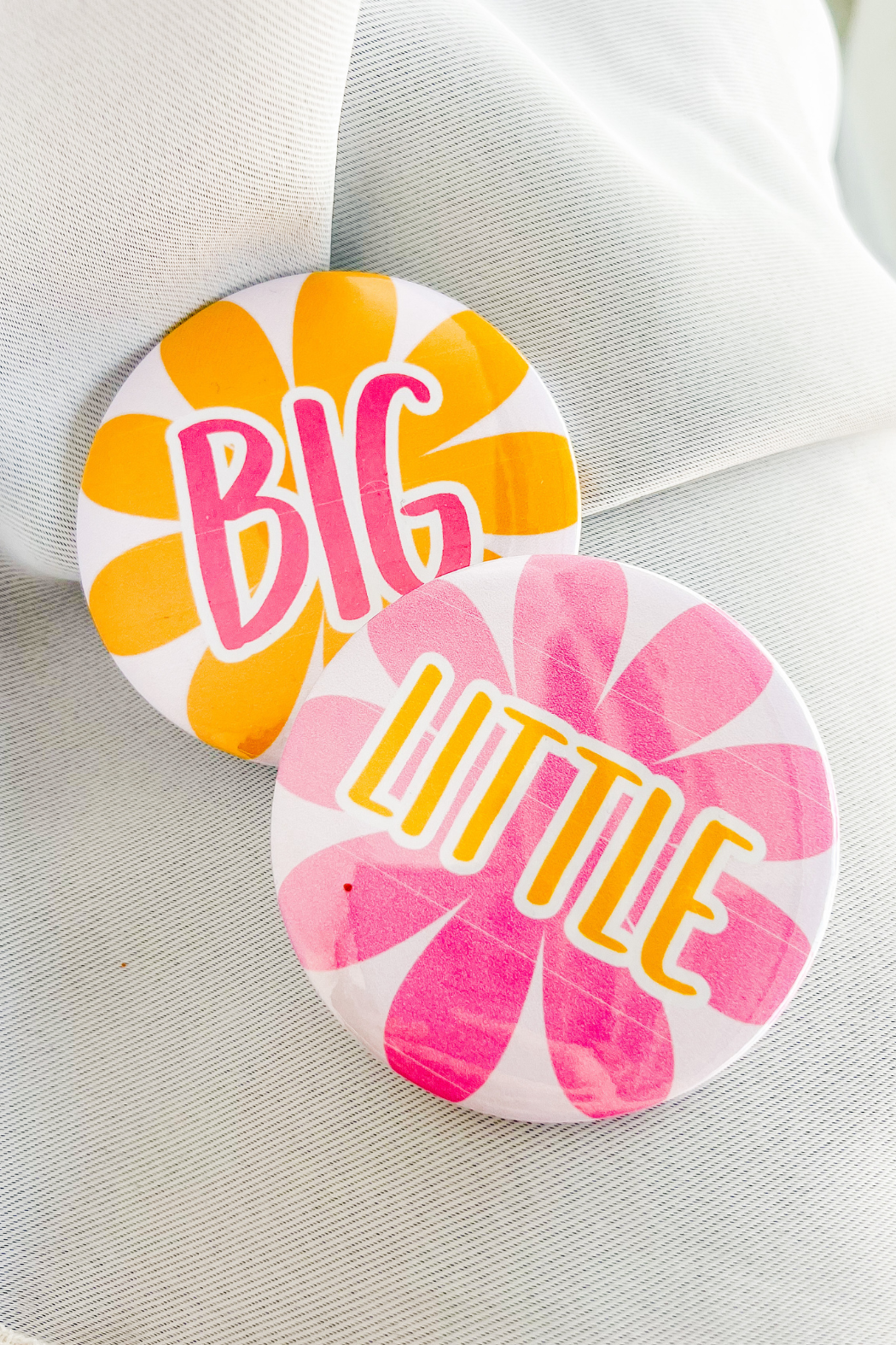 "Big/Little" Button