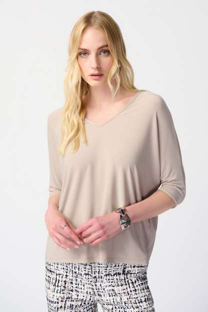 Silky Knit Reversible Boxy Top
