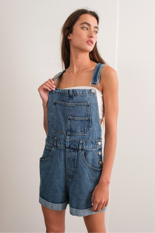 "Elena" Denim Shortall