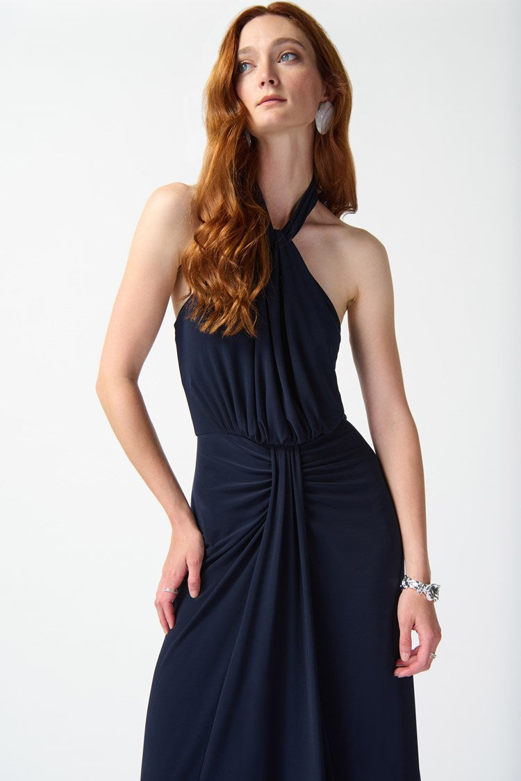 Silky Knit Halter Dress
