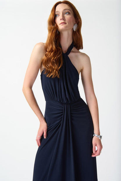 Silky Knit Halter Dress