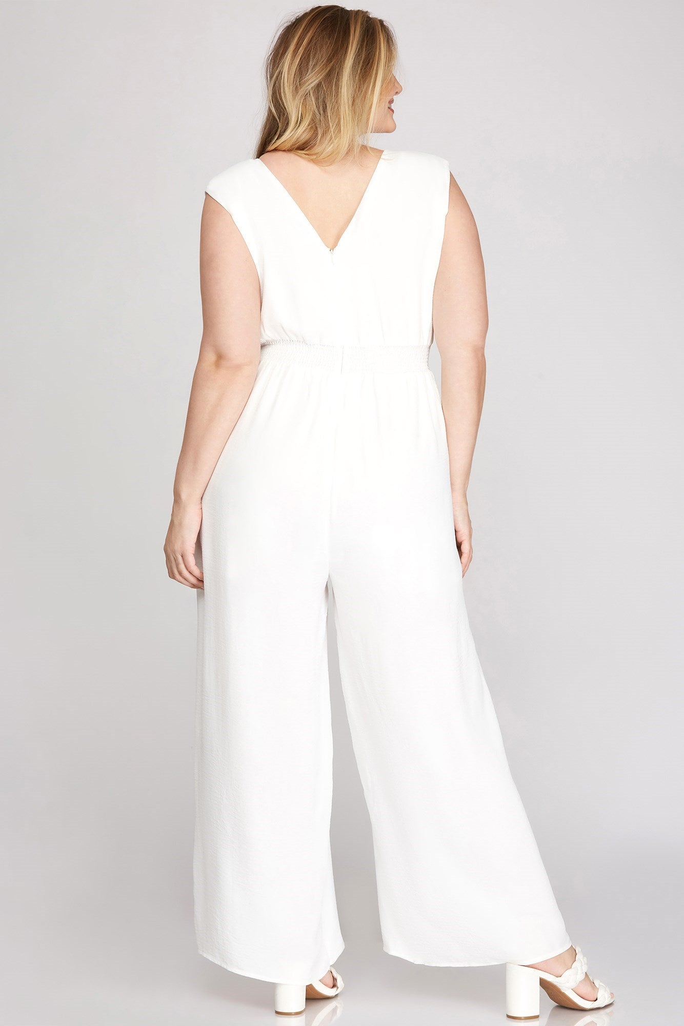 Sleeveless Jumpsuit with Pockets