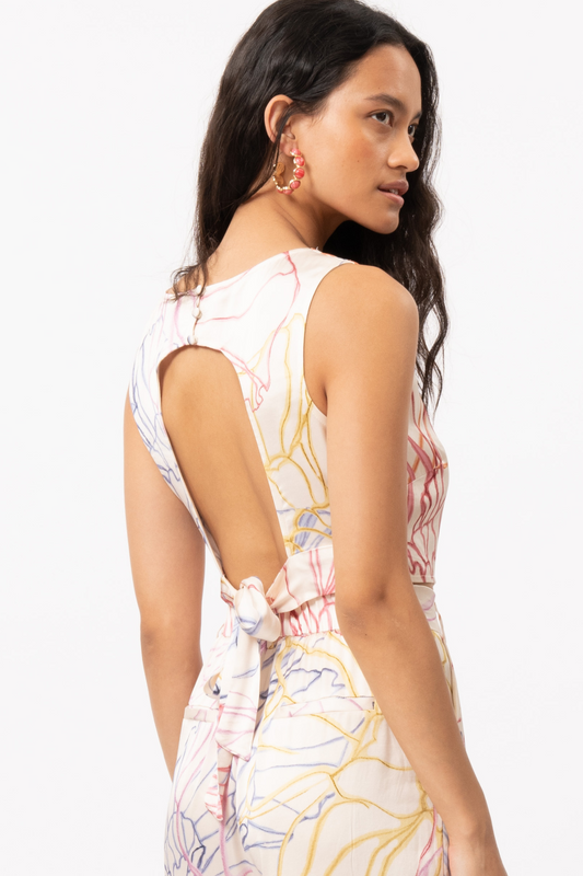 "Lola" S/L Open Back Top