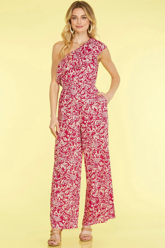 Sleeveless Ruffle Jumpsuit