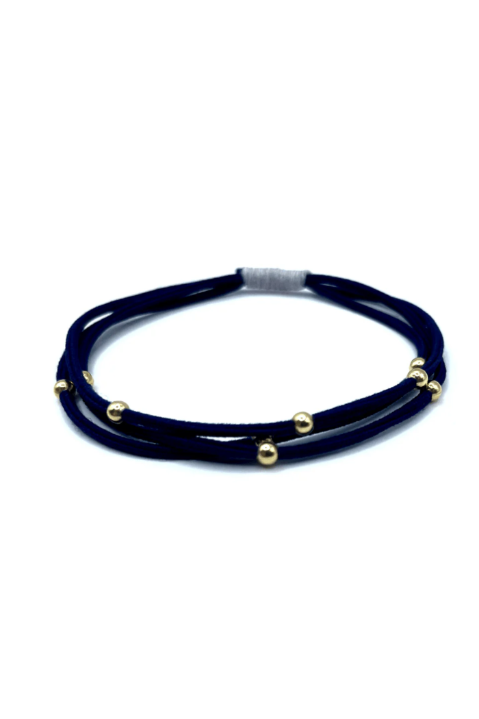 Single Water Pony 3mm Gold Waterproof Hair Band