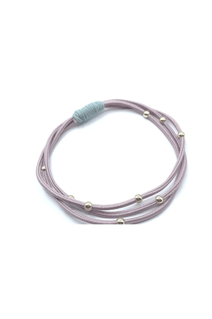 Single Water Pony 3mm Gold Waterproof Hair Band