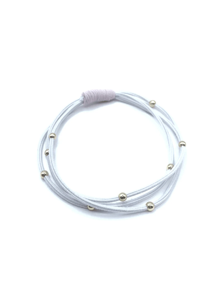 Single Water Pony 3mm Gold Waterproof Hair Band