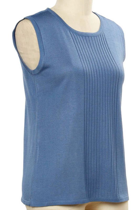 Sleeveless Crew Neck Sweater