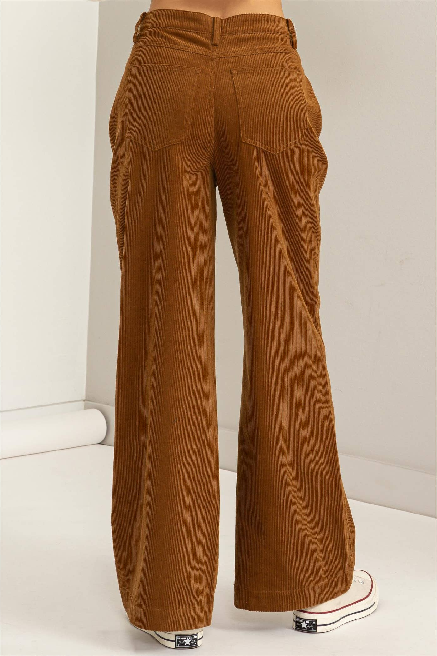 Simply Beautiful Corduroy High Rise Wide Leg Pants