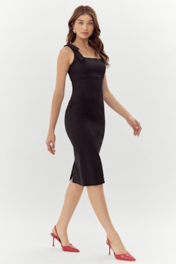 "Karissa" Shoulder Tie Dress