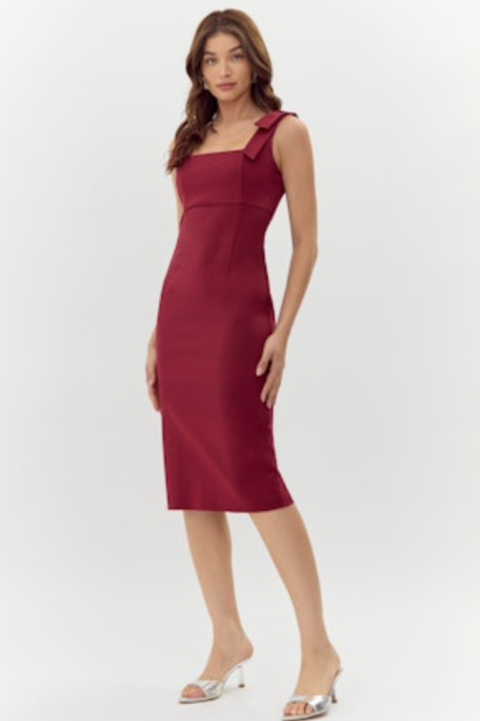 "Karissa" Shoulder Tie Dress