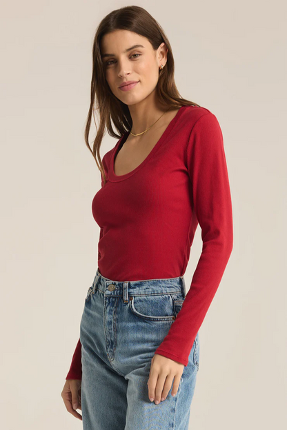Sirena Rib Long Sleeve Tee