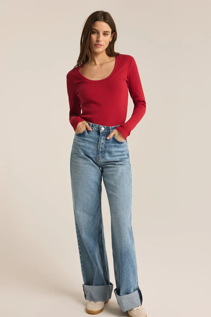 Sirena Rib Long Sleeve Tee