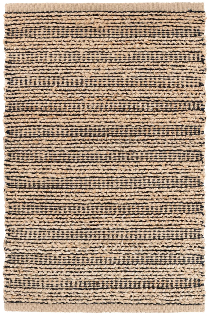 Simba Black Woven Jute Rug