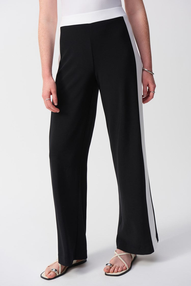 Silky Knit Wide-Leg Pull-On Pants