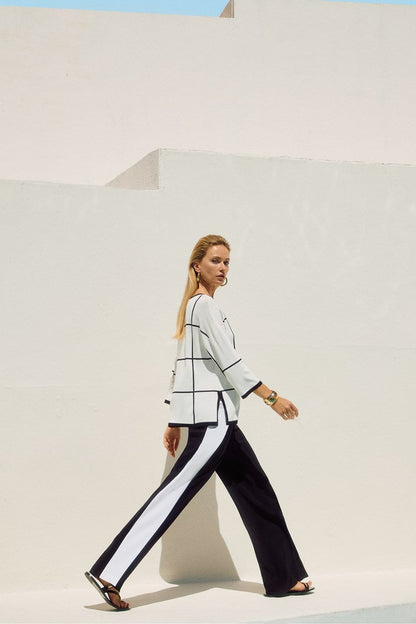 Silky Knit Wide-Leg Pull-On Pants