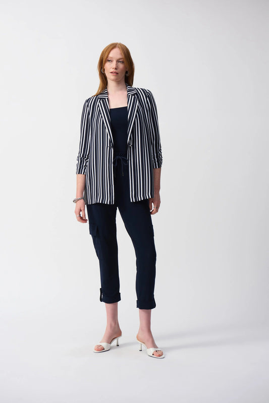 Silky Knit Jogger Pull-On Pants- Midnight Blue