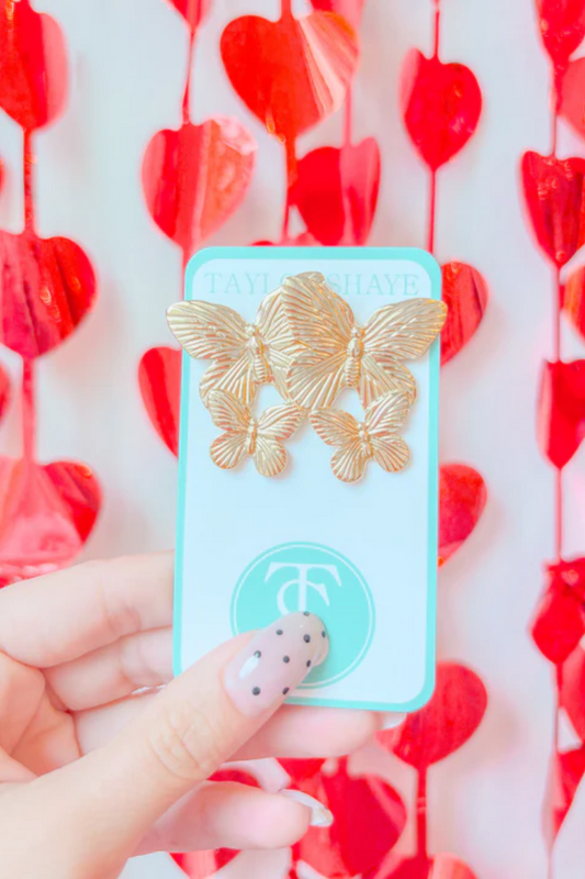 "Genevieve" Butterfly Earrings