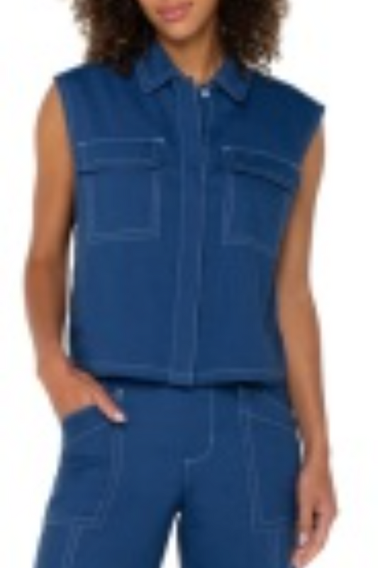 Sleeveless Cargo Shirt