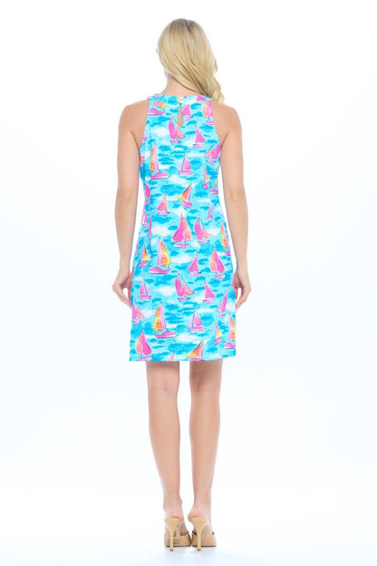 Sky Yoke Dress