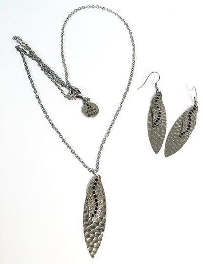 Silver Navette Sun Rays Silver Earrings