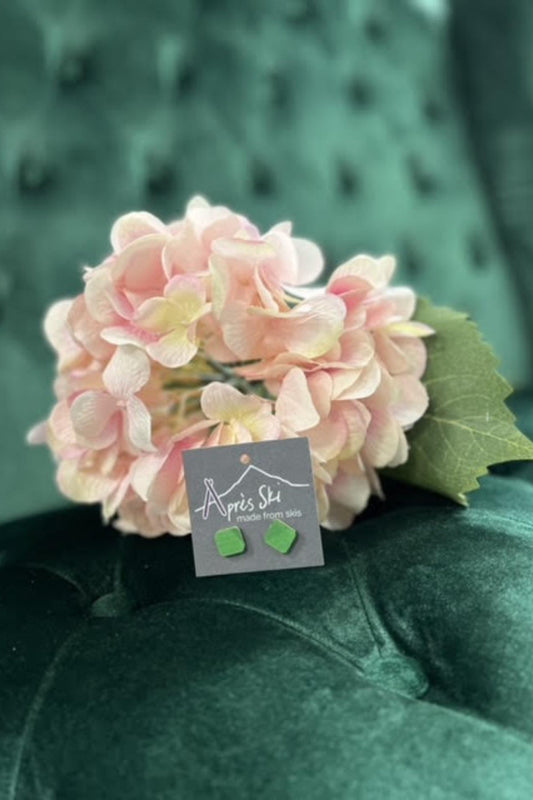 Slalom Stud Ski Earring - Stainless Steel