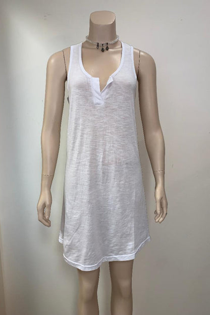 Slash Neck Tank Beach Coverup