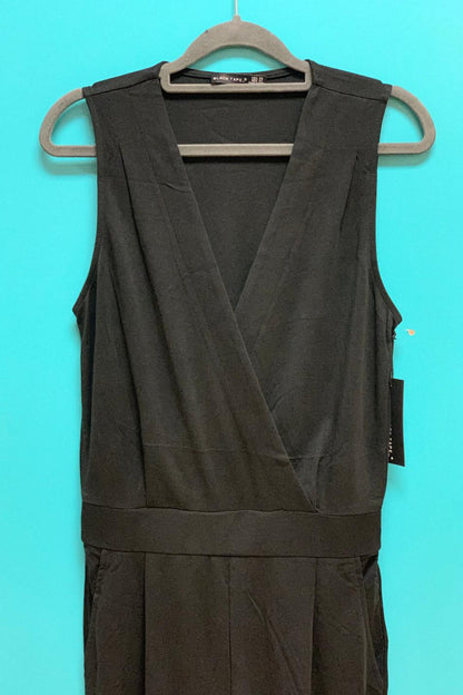 Sleeveless Banded Waist Wrap Jumpsuit