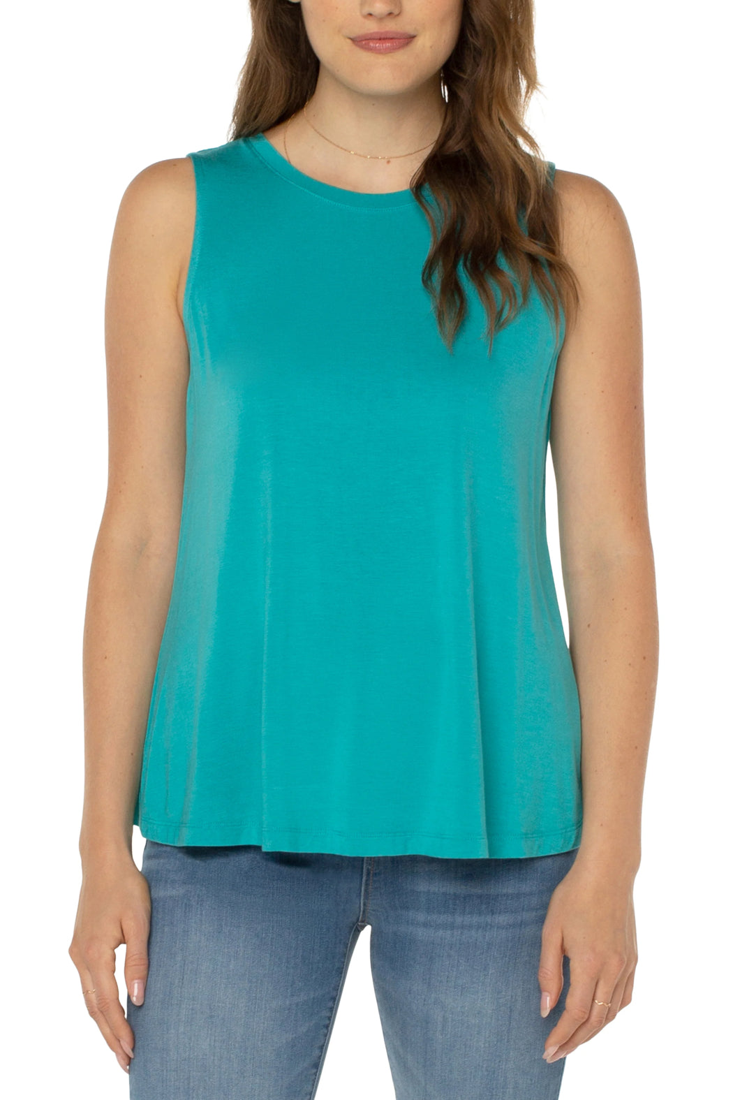 Sleeveless Scoop Tank